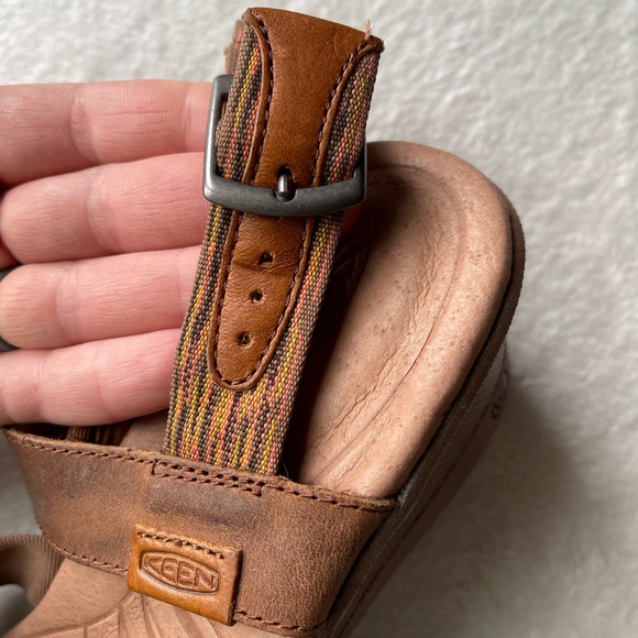 Keen Wedge Sandals Tan Size 7 - Picture 8 of 11